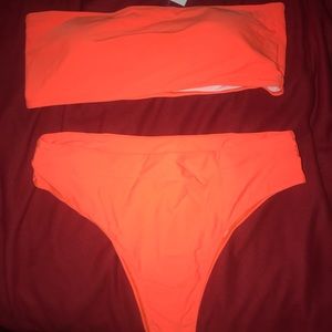 3XL Bandeau high rise bikini